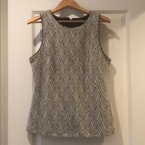 Sleek faux leather lined top